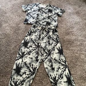 Capella Black Tie Dye 2 pc set